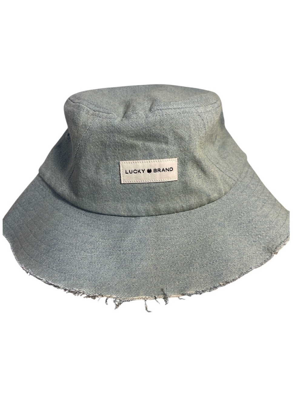 Lucky Brand Denim Bucket Hat Distressed Frayed Edge - NWT **